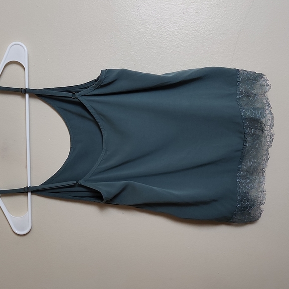 Vero Moda Sage Green Tank with Lace Bottom - Picture 5 of 5
